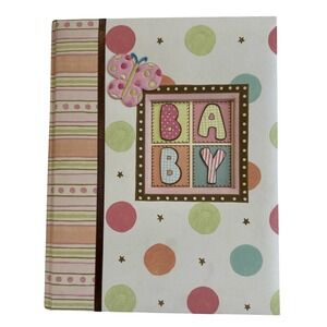 CR Gibson Kimberly Grant Baby Memory Book First Five Years Polka Dot Butterfly